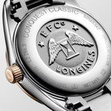 Longines Conquest Classic Quartz Red PVD Steel Silver Dial 29.50mm Ladies Watch L22863727