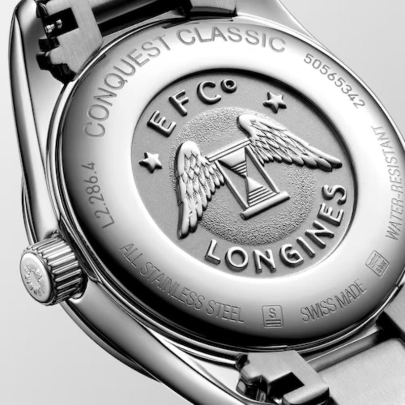 Longines Conquest Classic Quartz Silver Steel Silver Dial 29.50mm Ladies Watch L22864726