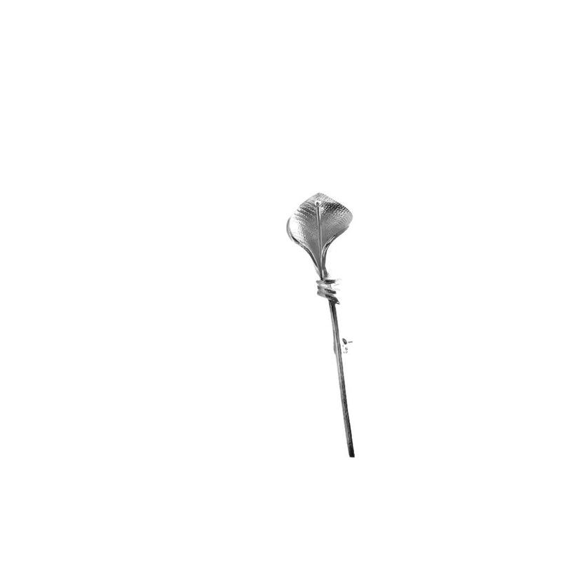 Sterling Silver and 18ct Gold Lily Pin