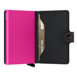 Secrid Miniwallet Matte Black & Fuchsia