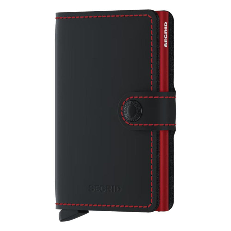 Secrid Miniwallet Matte Black & Red