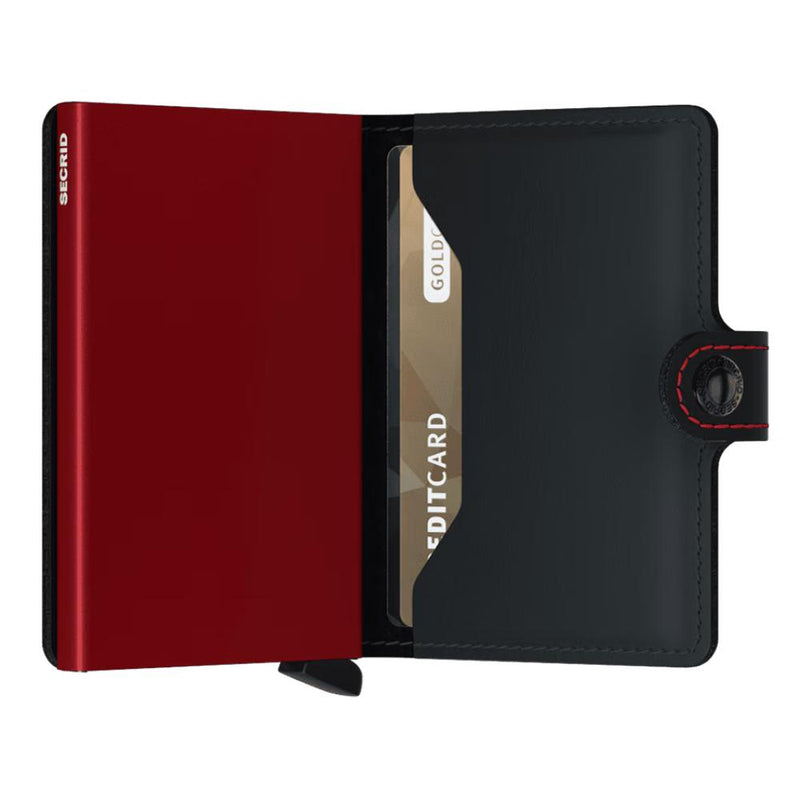 Secrid Miniwallet Matte Black & Red