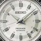 Seiko Presage Automatic Silver Steel White Dial 39.5mm Limited Edition Watch SRPK61J1