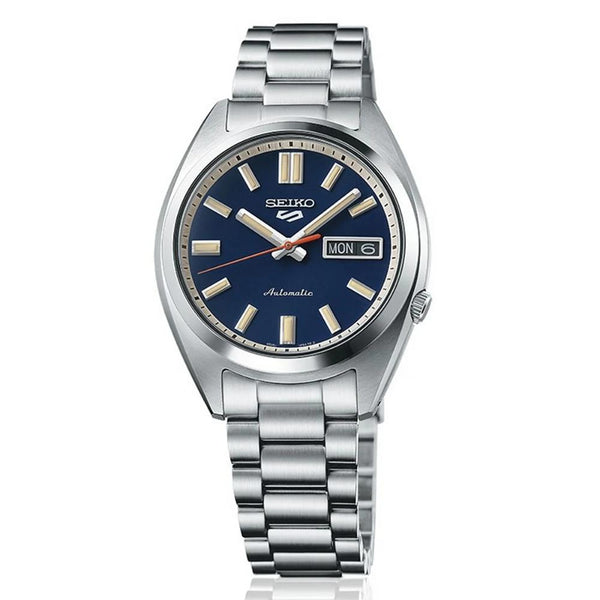 SEIKO 5 Sports SNXS Automatic Silver Steel Blue Dial 37.4mm Watch SRPK87K1