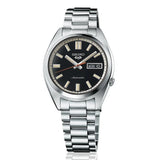 SEIKO 5 Sports SNXS Automatic Silver Steel Black Dial 37.4mm Watch SRPK89K1