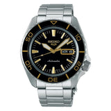 SEIKO 5 Sports SNXS Automatic Silver Steel Black Dial 42.5mm Watch SRPK99K1