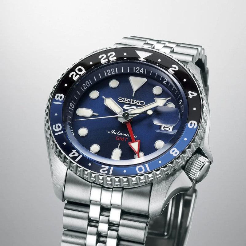 Seiko 5 Sports 'Blueberry' GMT SKX Re-interpretation 42.5mm Steel Watch SSK003K1