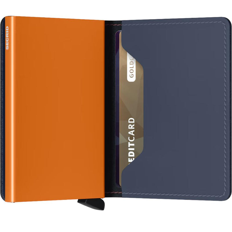 Secrid Miniwallet Matte Nightblue & Orange