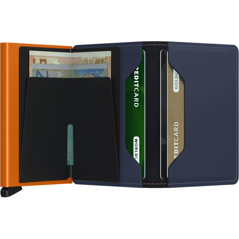 Secrid Miniwallet Matte Nightblue & Orange