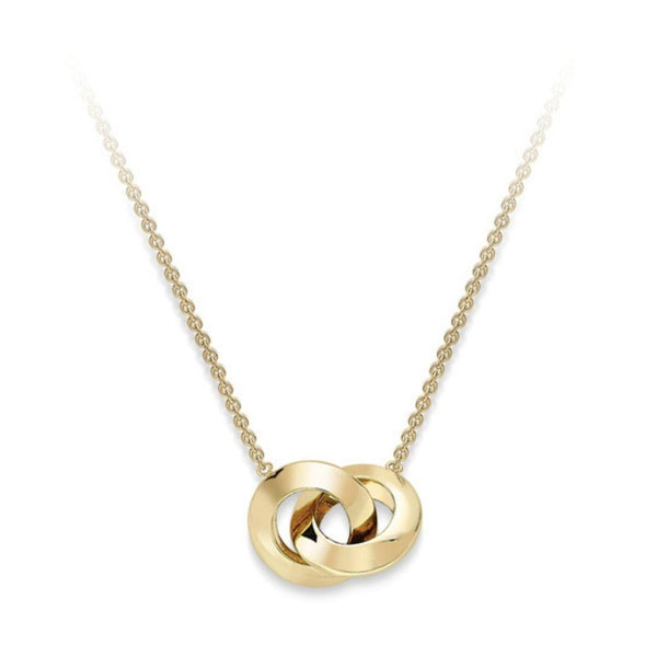Italian 18kt Yellow Gold Interlocking-Circle Necklace | Ross-Simons