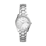 Ladies Steel Fossil Scarlette Mini Watch ES4317