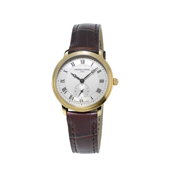 Frederique Constant Classics Slimline Small Seconds Brown Watch FC 235 Bannon Jewellers