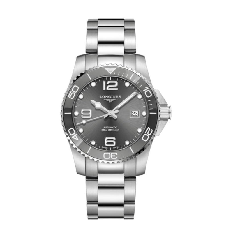 Longines Hydroconquest Grey Ceramic 41mm Watch L37814766