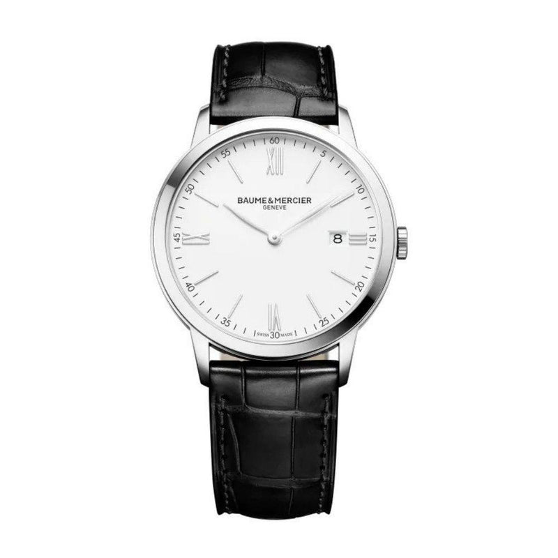 Baume et Mercier Black Leather Classima 10323 Watch