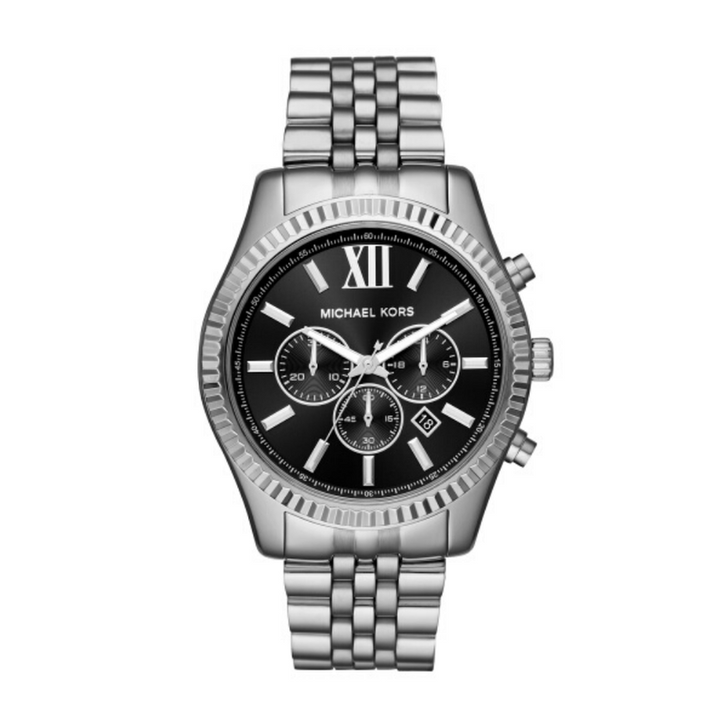 Michael Kors Lexington Steel Chronograph Mens Watch MK8602