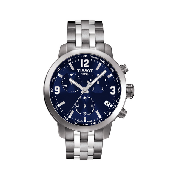 Tissot PRC200 Blue Chronograph Mens Watch T0554171104700