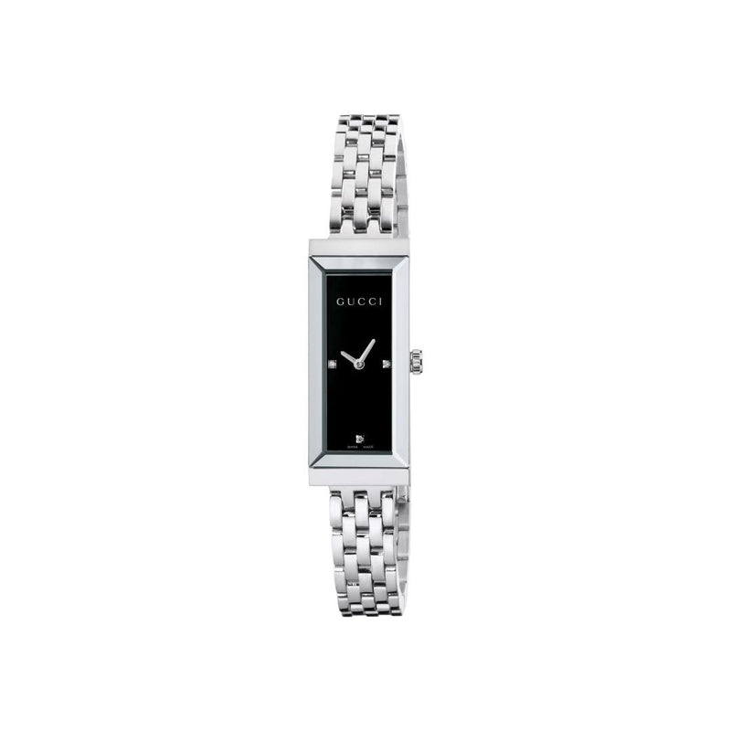 Gucci G-Frame Steel Black Dial Ladies Watch YA127504